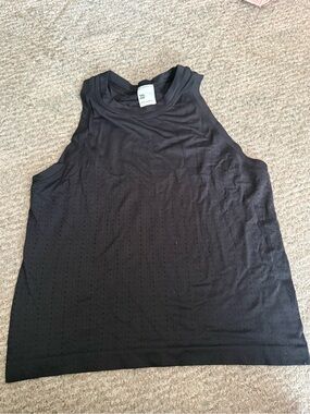 all in motion Black Perforated Athletic Tank Top